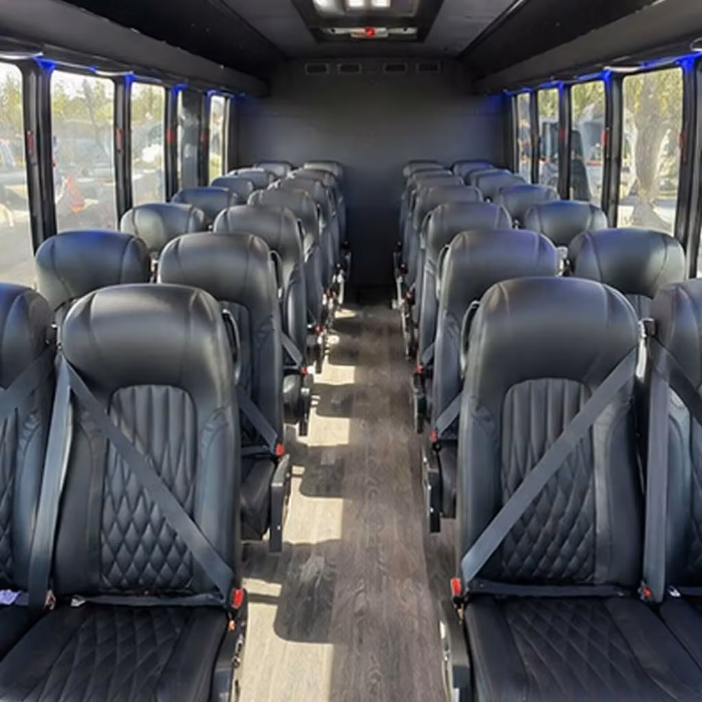 28 passenger minibus inside