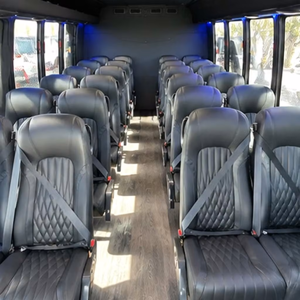 35 passenger minibus inside