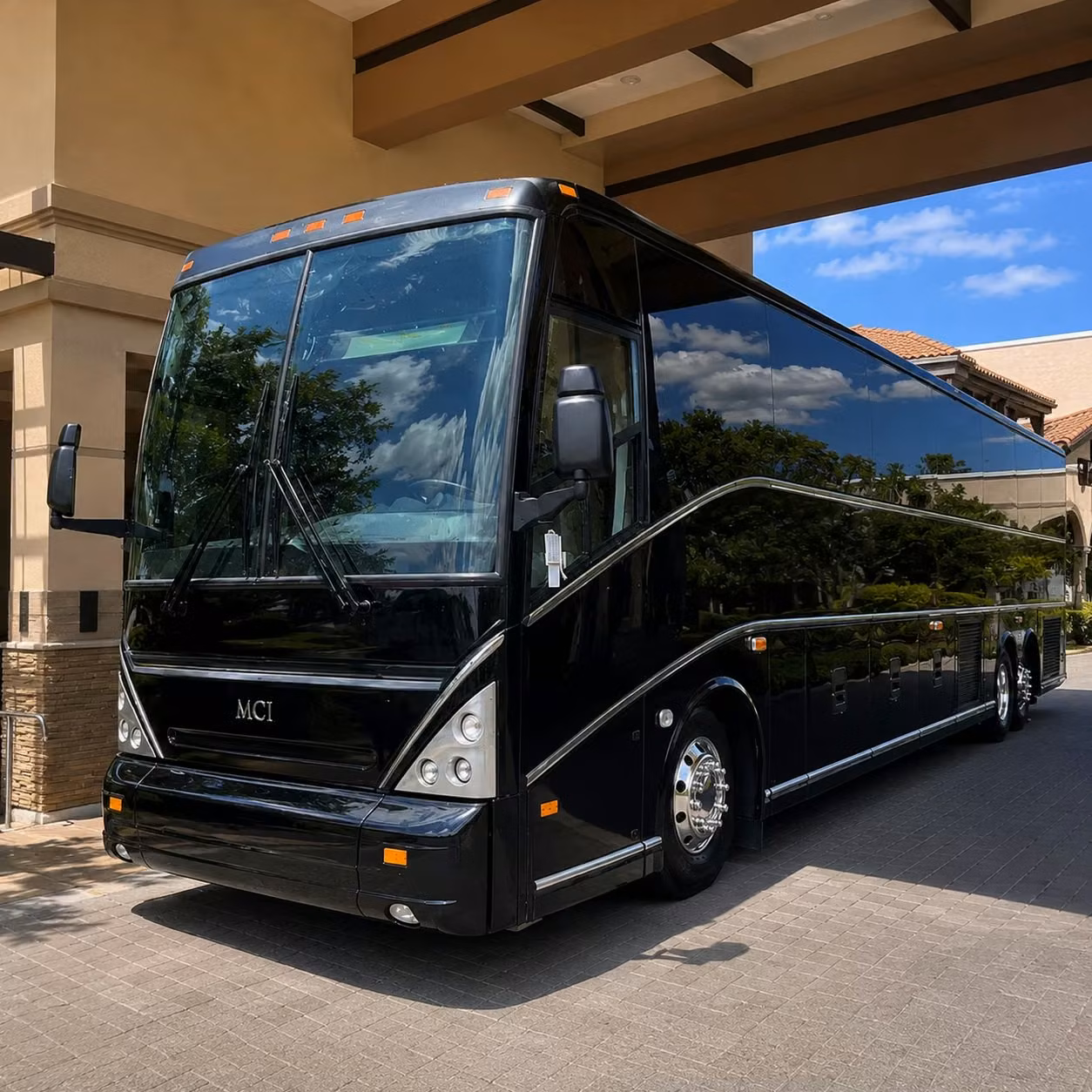 event transportation bus rentals in merced