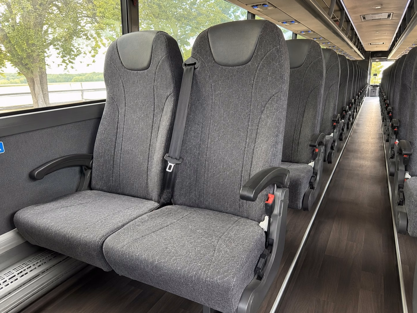 merced charter bus rental inside