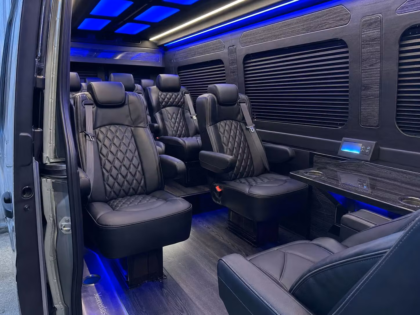 sprinter van with driver inside